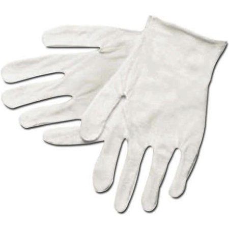 JACKSON SAFETY Mens Inspectors Lightweight Reversible & Unhemmed Lisle Gloves - White, Large LU2207384